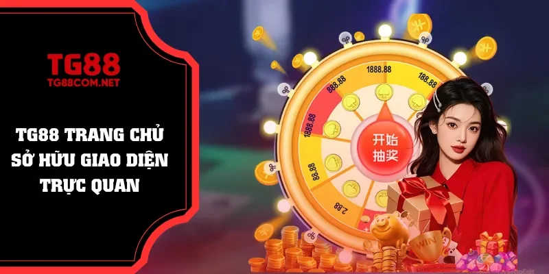 TG88 sở hữu giao diện tối ưu, thu hút ánh nhìn